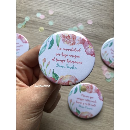Chapas damas de honor o amigas de la novia
