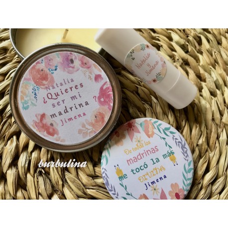 Pack regalo de Vela, espejo y labial