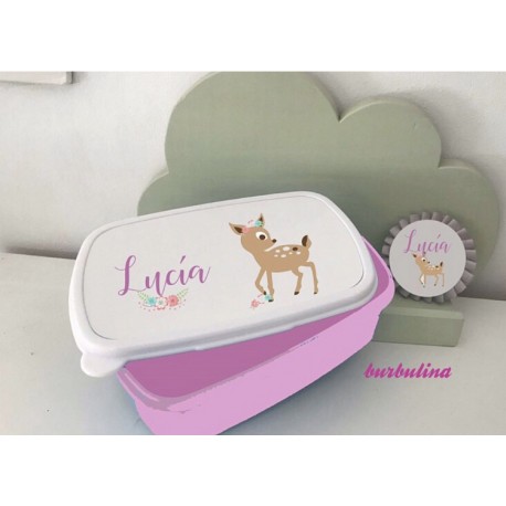 Tupper personalizado con chapa a juego