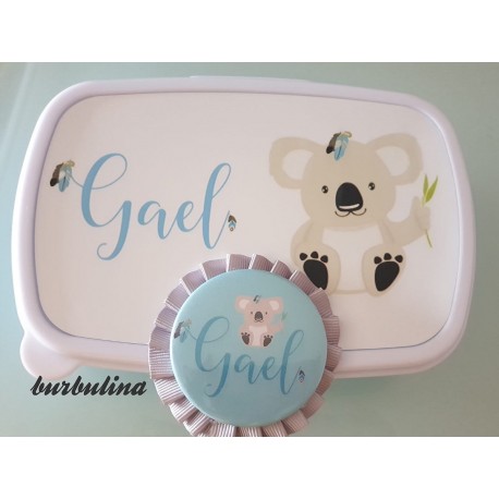 Tupper personalizado con chapa a juego