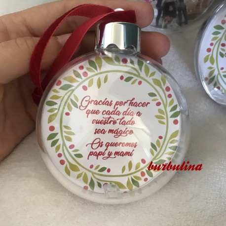 Bola Árbol de Navidad con Foto