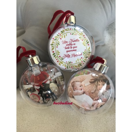 Bola Árbol de Navidad con Foto
