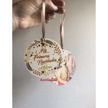 Adorno navidad con foto