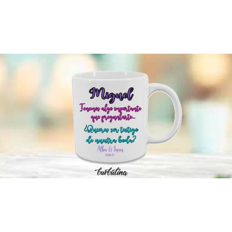 Taza testigo boda