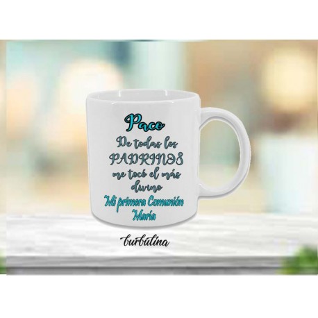 Taza regalo padrino