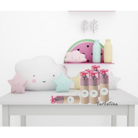 Botes lápices de colores