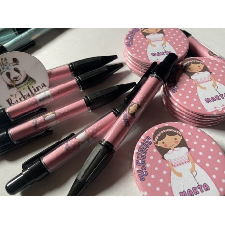 Pack abridor/espejo y boli personalizado