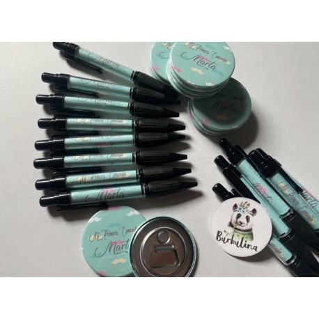 Pack abridor/espejo y boli personalizado