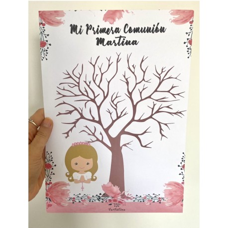 Lámina huellas primera comunión