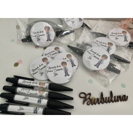 Pack abridor/espejo y boli personalizado