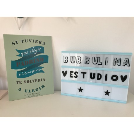 Lámina padrino cartón pluma