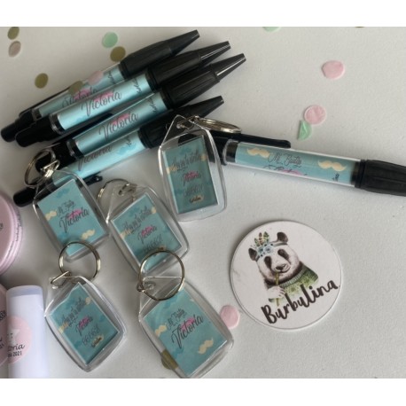 Boli y llavero para bautizo