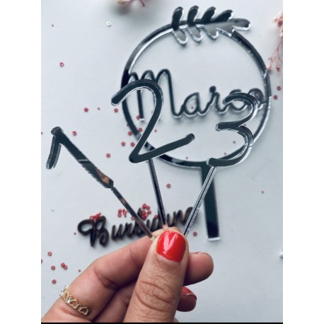 Topper para tarta modelo corona