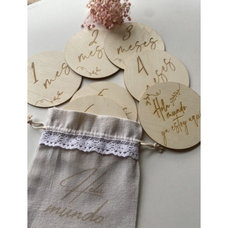 Placas cumple mes personalizadas