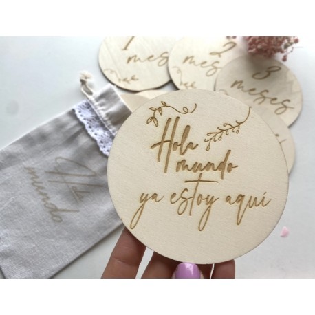 Placas cumple mes personalizadas