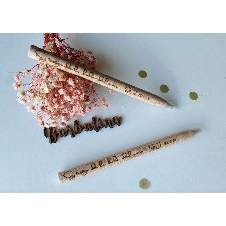 Boli de madera para testigos de boda