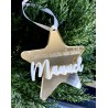 Estrella espejo navidad con nombre