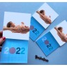 Calendario con foto e imán para la nevera