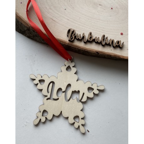 Colgante árbol de navidad estrella