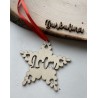 Colgante árbol de navidad estrella