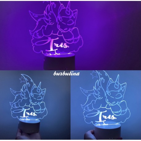 Lámpara infantil personalizada con nombre