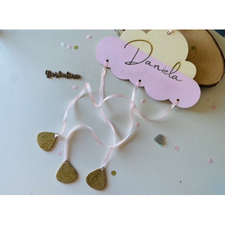 Nube de madera con nombre