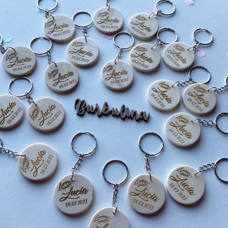 Llavero de madera personalizado