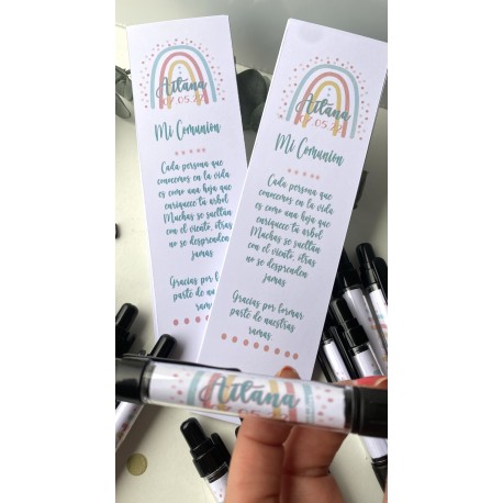 Marcapáginas recordatorio o de agradecimiento