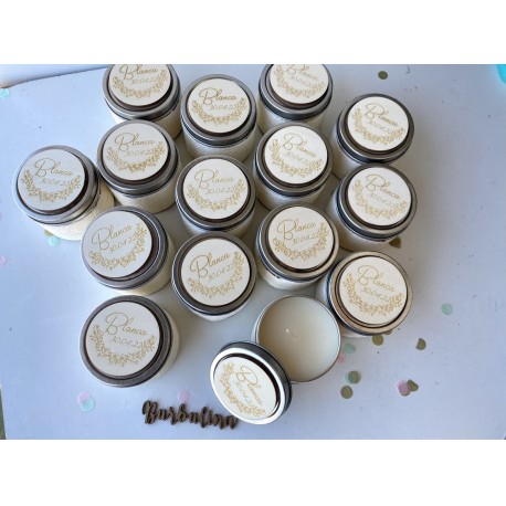 Vela  con imán de madera personalizado