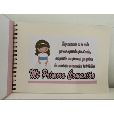Libro de Firmas Primera Comunión modelo primavera