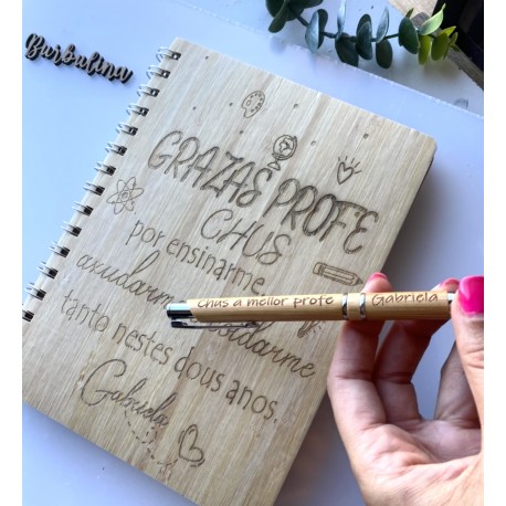 Libreta personalizada para profe