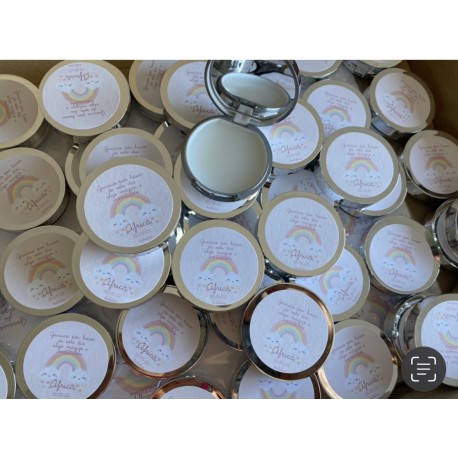 Bálsamo labial personalizado con espejo