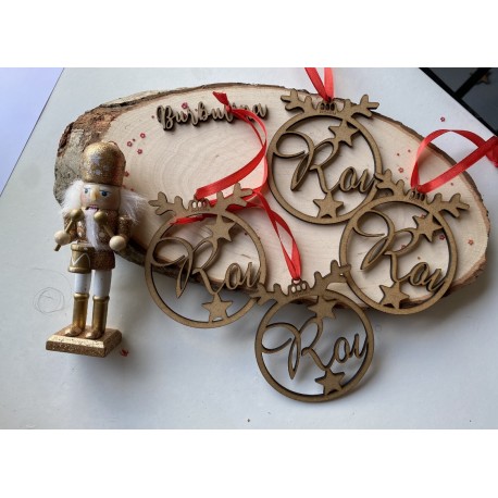 Bola navidad con nombre modelo reno