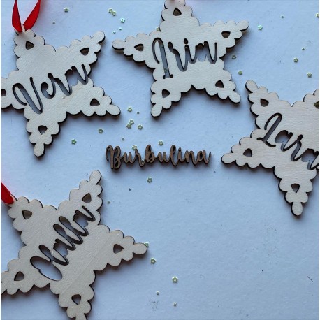 Colgante árbol de navidad estrella