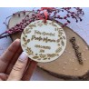 Bola de Navidad de Madera Personalizada para Profe