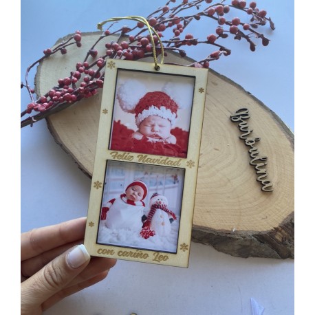 Colgante árbol con fotos y grabado