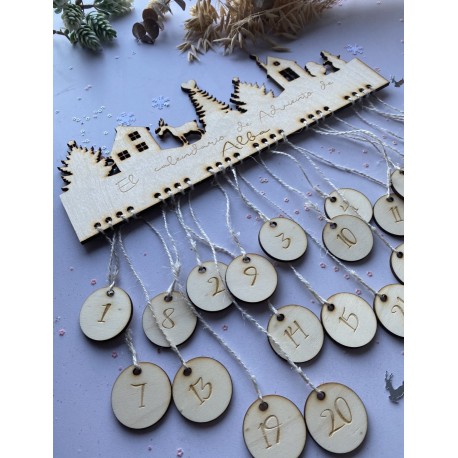 Calendario de Adviento personalizado