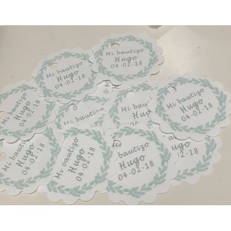 Etiquetas onduladas 5 cm