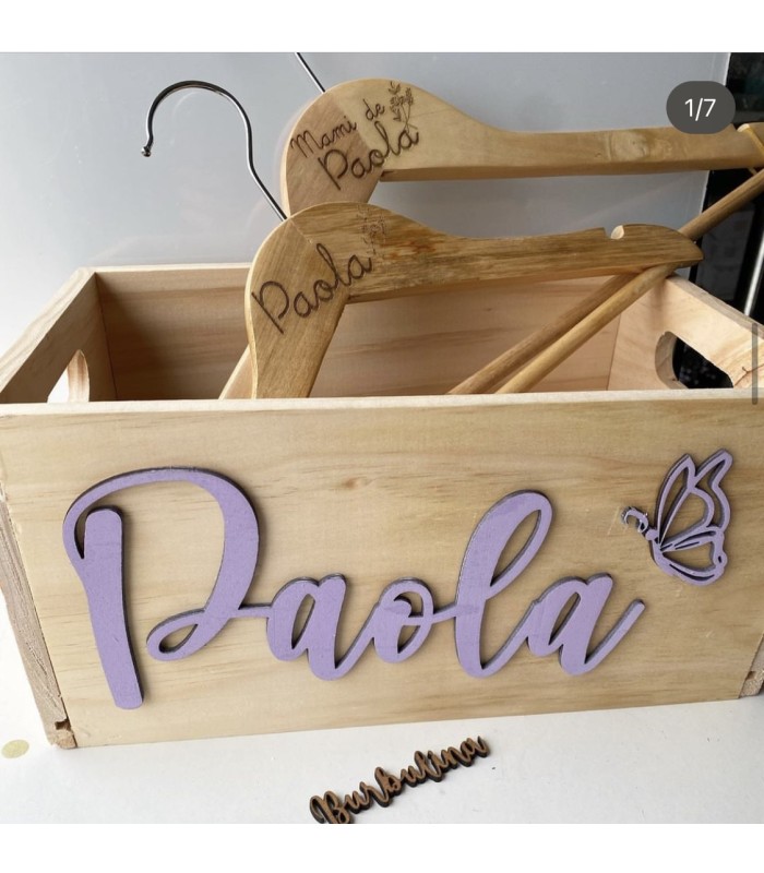 Caja de Madera Personalizada con Nombre