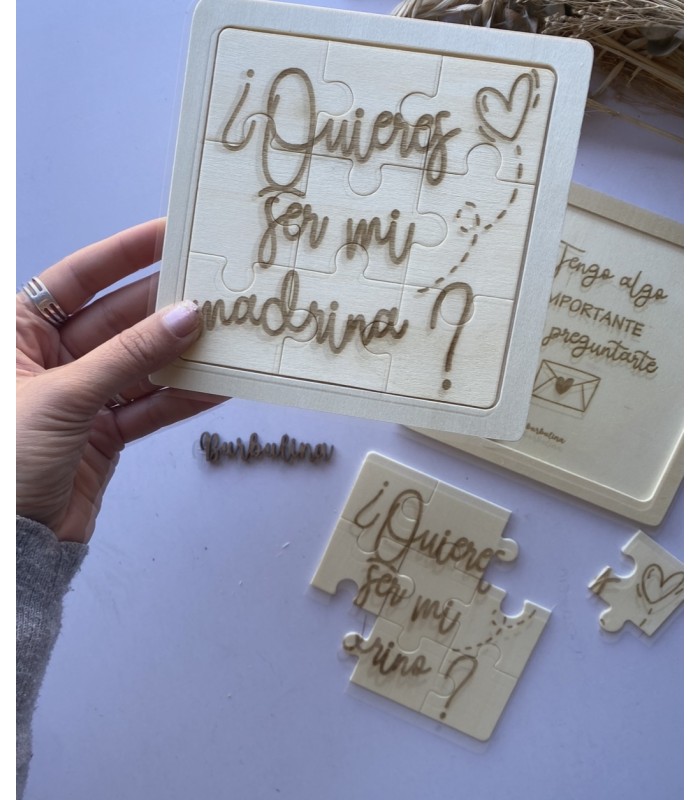 Puzzle quieres ser mi padrino/madrina