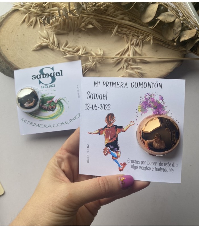 Labial  bola personalizado modelo futbol