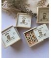 Juego 3 en raya de madera personalizado