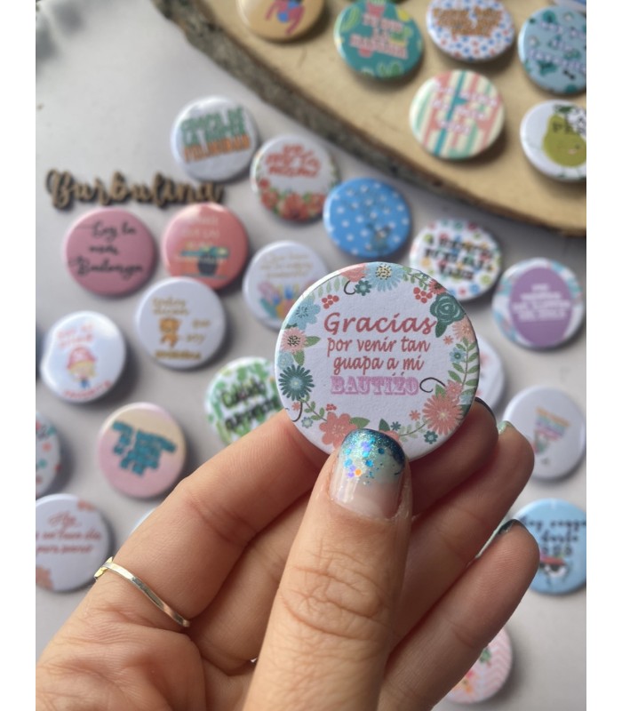 65 Chapas frases variadas para invitados de bautizo