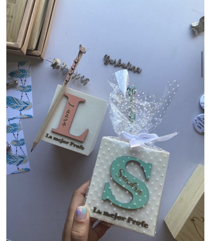 Lapicero con lápiz para profe