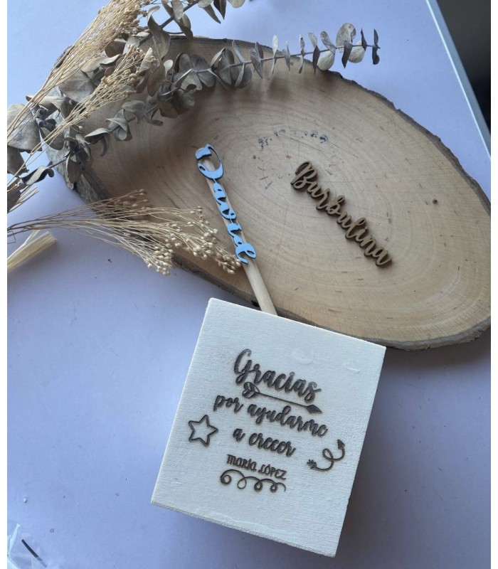 Lapicero con lápiz para profe