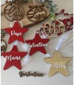 Estrella espejo navidad con nombre
