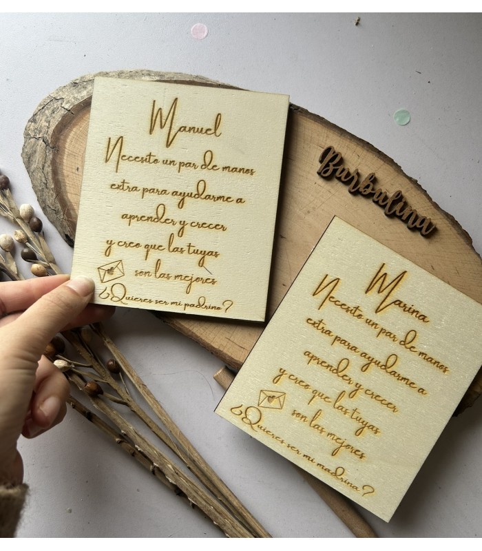 Marco ecografía quieres ser mi padrino/madrina