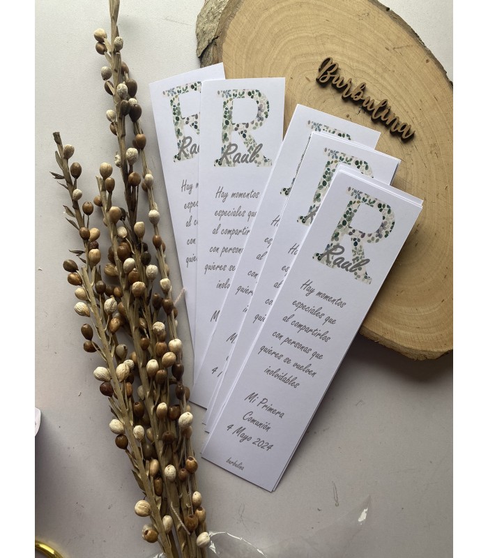 Marcapáginas con lápiz modelo inicial