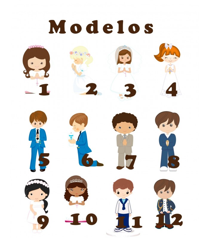 Lámina huellas primera comunión modelo globo