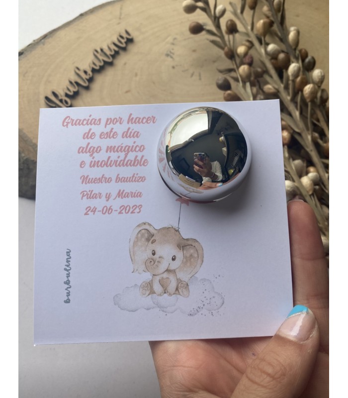 Labial  bola personalizado bautizo
